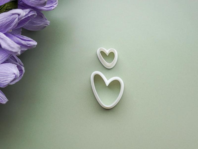 Hearts Set Clay Cutter For Earrings Necklaces