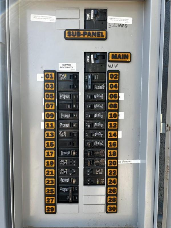 BREAKER PANEL BOX LABELS