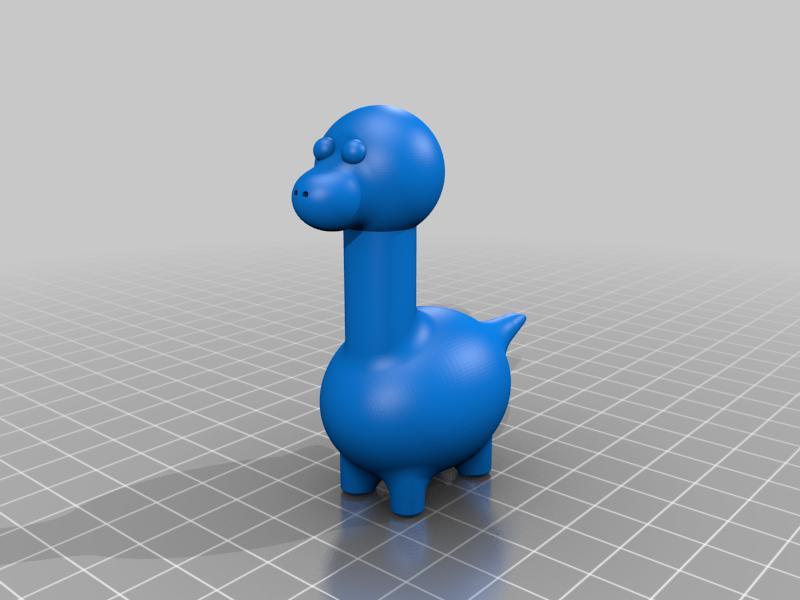 Simplified long neck dino boi