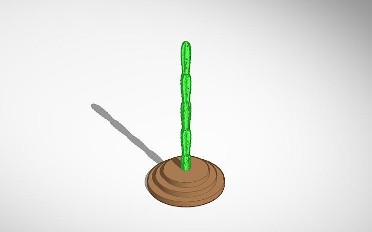 Cactus kitchen roll holder.