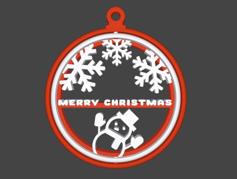 Ornament hanging for Christmas tree swivel