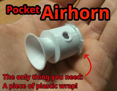 Pocket air horn