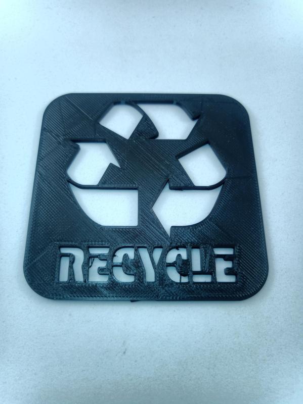 Recycle Sign / Stencil Parametric (Freecad Varset)