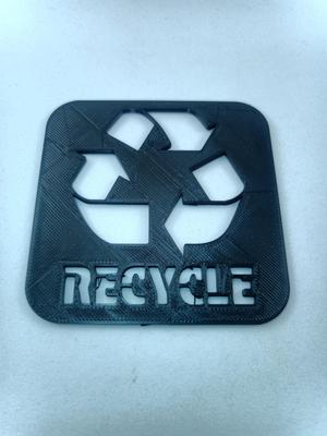 Recycle Sign / Stencil Parametric (Freecad Varset)