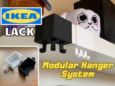 Ikea Lack Shelf Hanger System- Corner