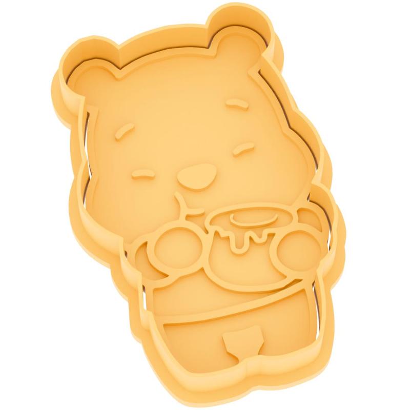 baby winnie the pooh cookie cutter and stamp