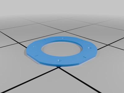 Cornhole board hole router template