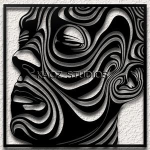 tool lateralus wall art enigma wall decor abstract decoration humanoid face