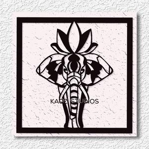 Mandala Elephant wall art safari wall decor