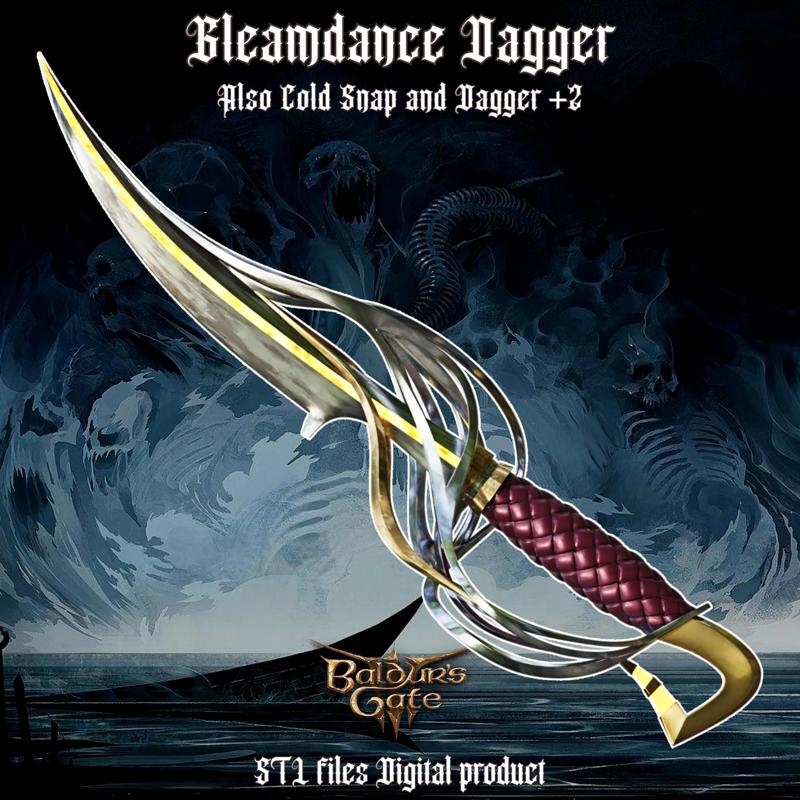 FANTASY GLEAMDANCE DAGGER/COLD SNAP/DAGGER +2 BALDURS GATE 3