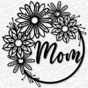 mom flower wreath wall art mothers day wall decor