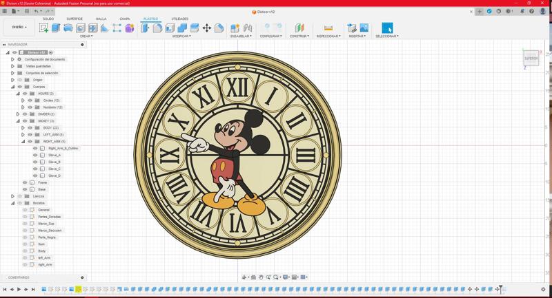 Mickey Mouse Disneyland Paris Clock
