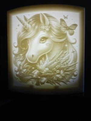 unicorne lithograph