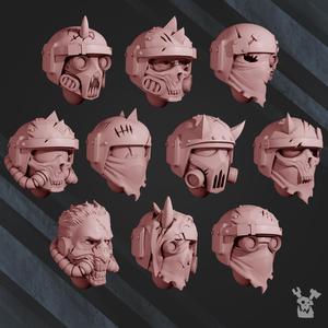 Blood Renegades Head Bits Set x10