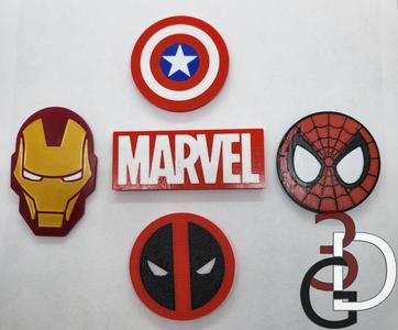 Marvel themed magnets/coasters (set 1)