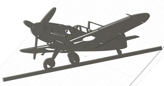 Déco murale Messerschmitt BF109