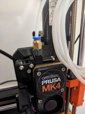 MK4 Adapter for M6 Pneumatic fitting for 4 mm PTFE tube