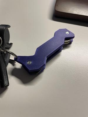 Single-Hand Key Organizer Doublesided with key hole ring