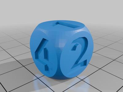 numbered dice