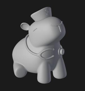 nurse capybara.stl