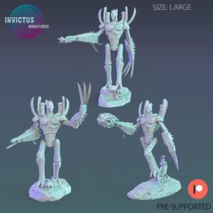 Alien Robot Servant Set / Space War Construct / Steampunk Battle Robot / Invasion Army / Cyberpunk / Sci-Fi Encounter