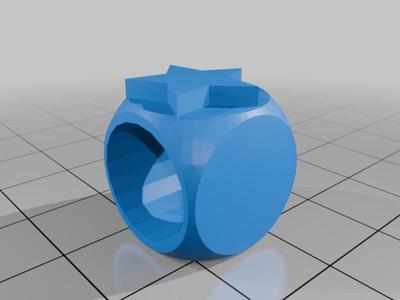 Tinkercad custom star ring design_A