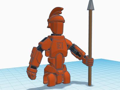 Spartan helmet and spear