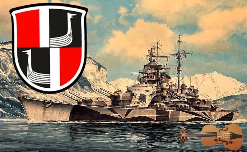 Tirpitz Battleship Naval Bundeswehr armorial Badge Emblem