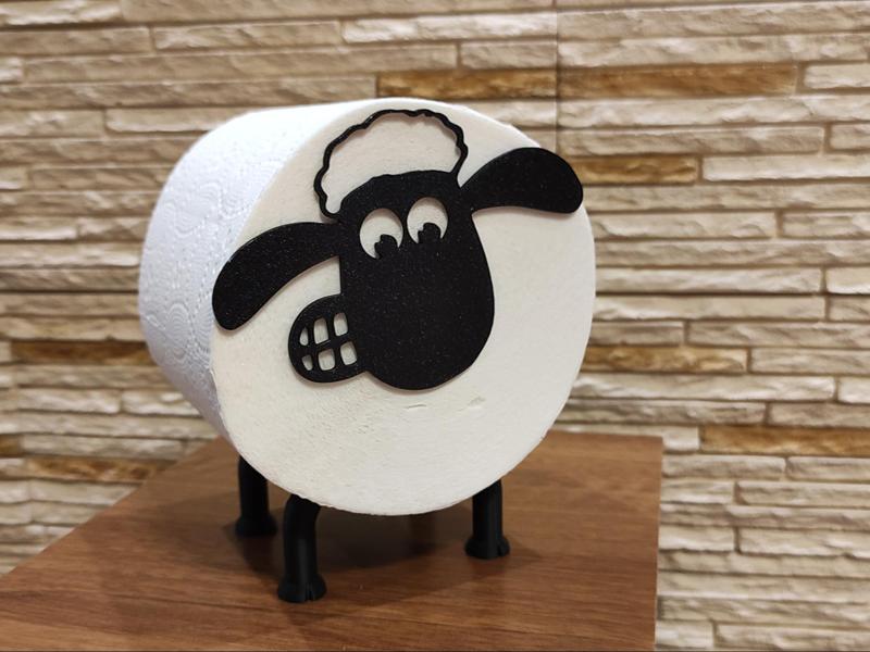Shaun the Sheep Toilet Paper Roll Holder v4