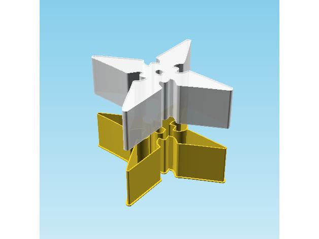Shuriken 002B, nestable box (v2)