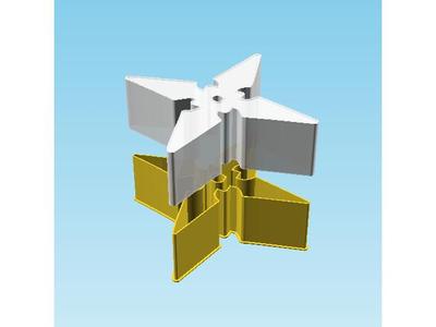 Shuriken 002B, nestable box (v2)