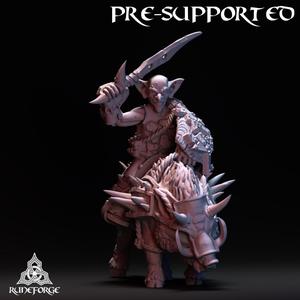 Classic Goblin - Boar Rider - Sword and Shield