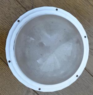 Flange for acrylic hemisphere