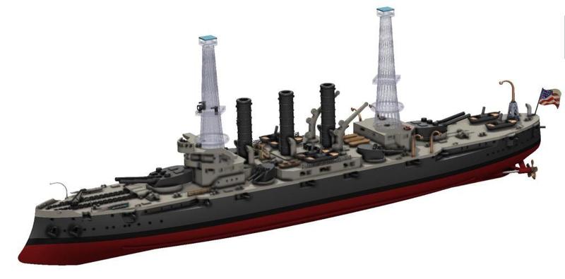 USS Connecticut BB-18 Battleship