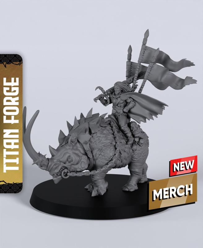 Kairn Warlord - With Free Dragon Warhammer - 5e DnD Inspired for RPG and Wargamers