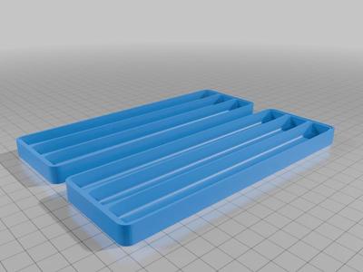 slide box insert solid half depth 5/8" pick height