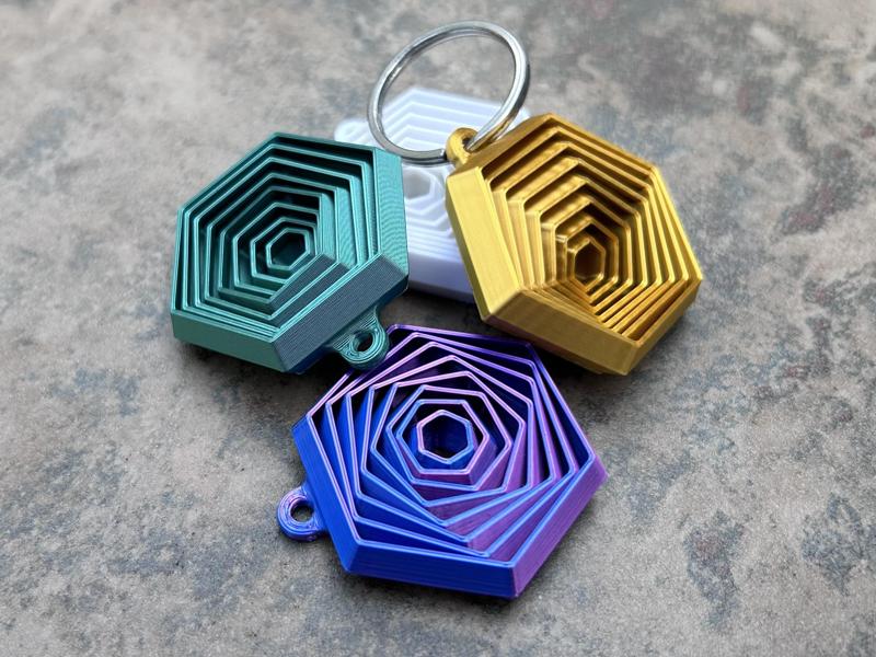 Keychain Hexagon Fidget