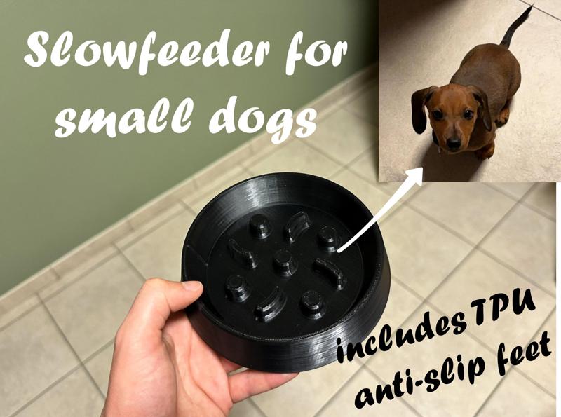 Slowfeeder bowl for small dogs