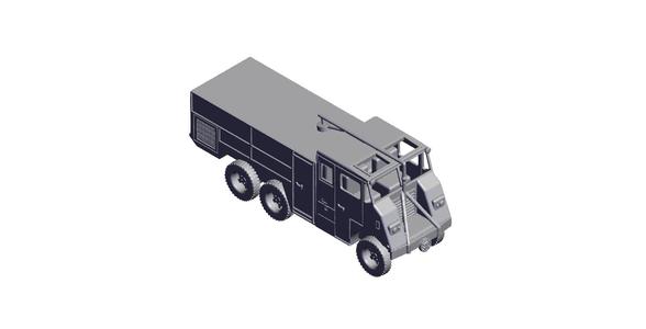 1/87 Scale USAF O-6 Fire Crash Truck.stl