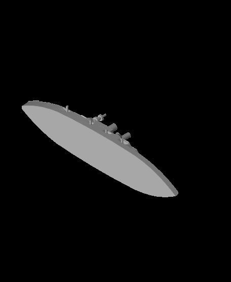 1250 Scale USS Mississippi BB23.stl
