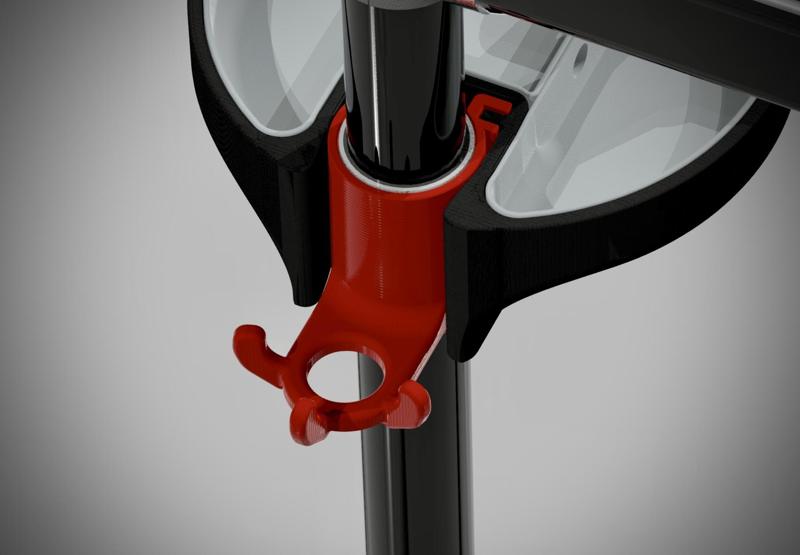 Tray Mount with Tool Holder and Hooks, for 38mm Pole / Bike Stand