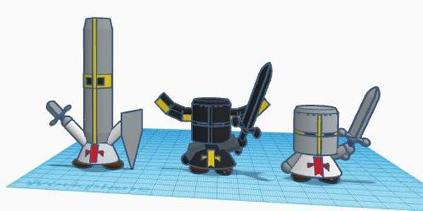 3 custom templar knighs