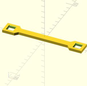 Chamfered hole connector for 8 can dispenser