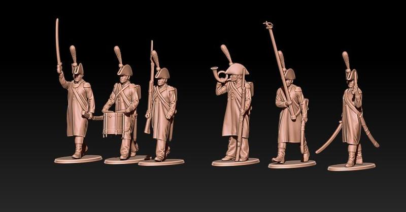 Napoleonic french command winter with bicorne