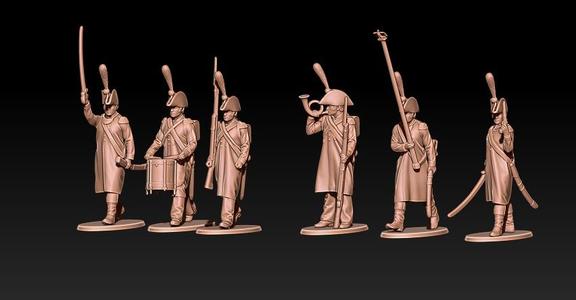 Napoleonic french command winter with bicorne