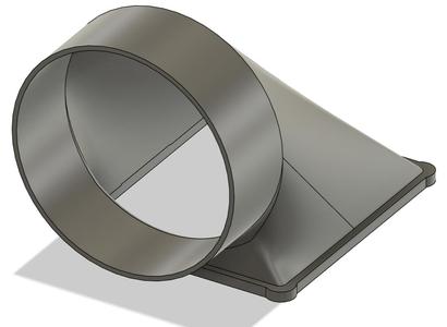 X1C / P1S self-aligning exhaust hose adapter