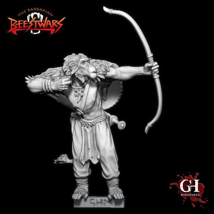 Geldn 03: Geladan (Baboon man) Archer. (Pre-Supported)