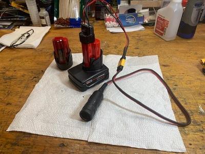 Milwaukee 12V battery tap