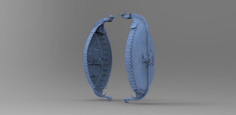 Viking big house Ship design roof