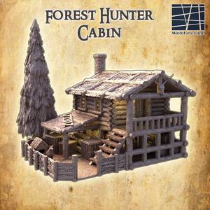 Forest Hunter Cabin - Tabletop Terrain - 28 MM